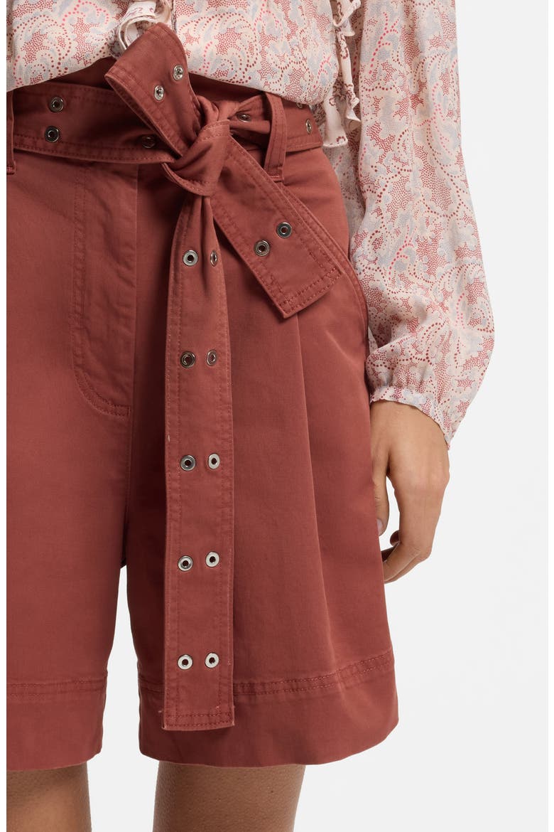 Tulina Twill Shorts, Alternate, color, HENNA