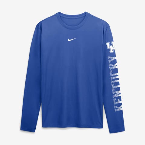 Men's Nike  Royal Kentucky Wildcats Primetime Logo Sleeve Legend Dri-FIT Long Sleeve T-Shirt