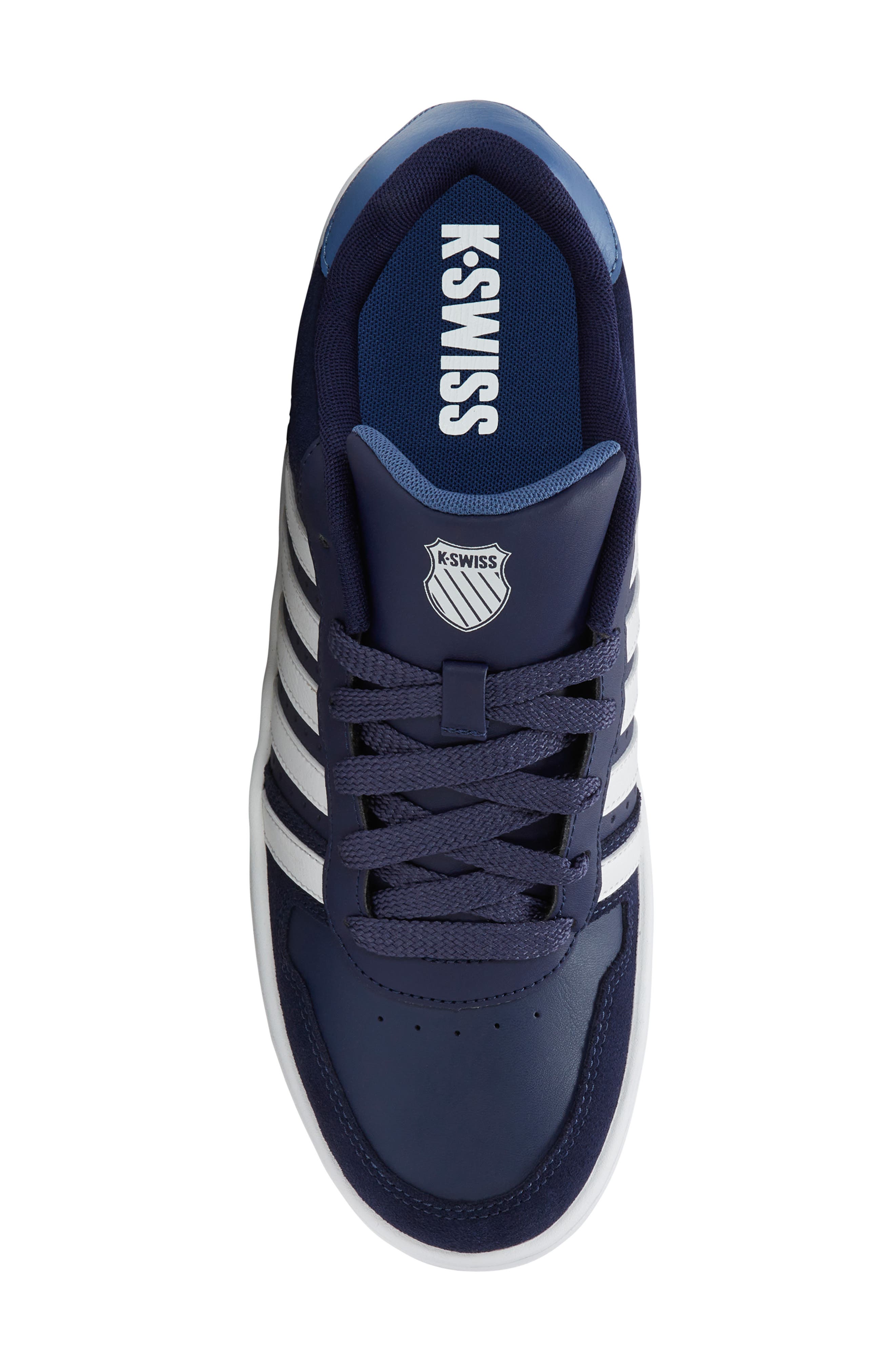 K-Swiss Court Palisades Sneaker, Alternate, color, Naval Acad/White/Blue Horizon