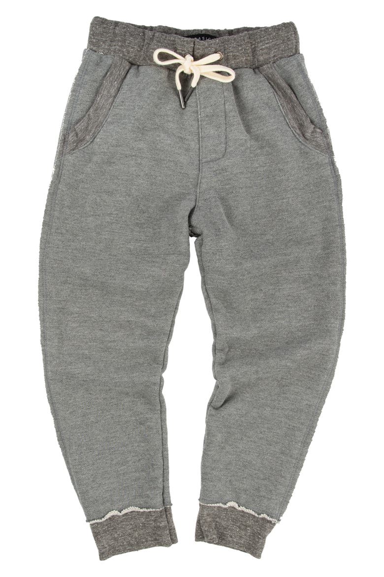 Kids' Ziggy Cotton Blend Joggers, Main, color, VINTAGE GREY