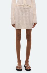 Helmut Lang Cable Knit Miniskirt