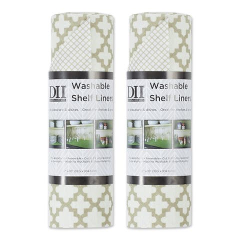 Lattice Print Reusable Shelf Liner Set/2