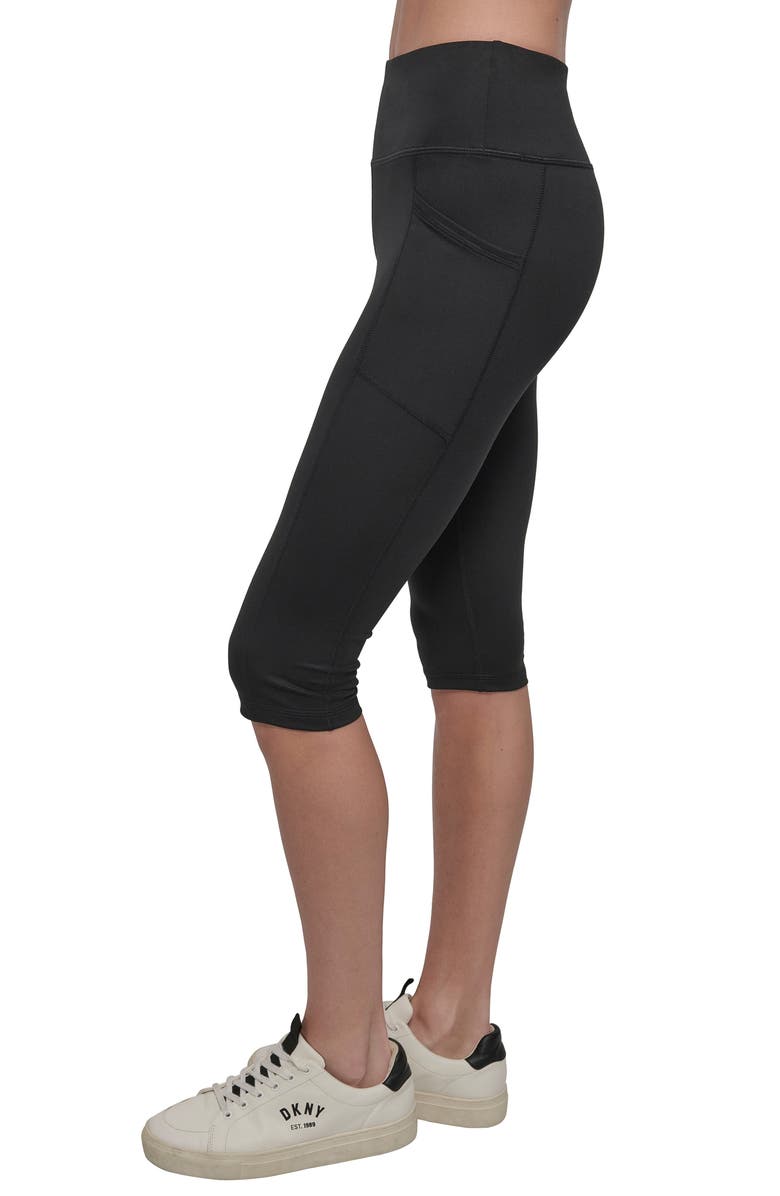 DKNY Balance Compression High Waist Capri Leggings, Alternate, color, 