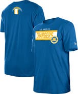 New Era Men's New Era  Blue Los Angeles Chargers 3rd Down High Density Print T-Shirt