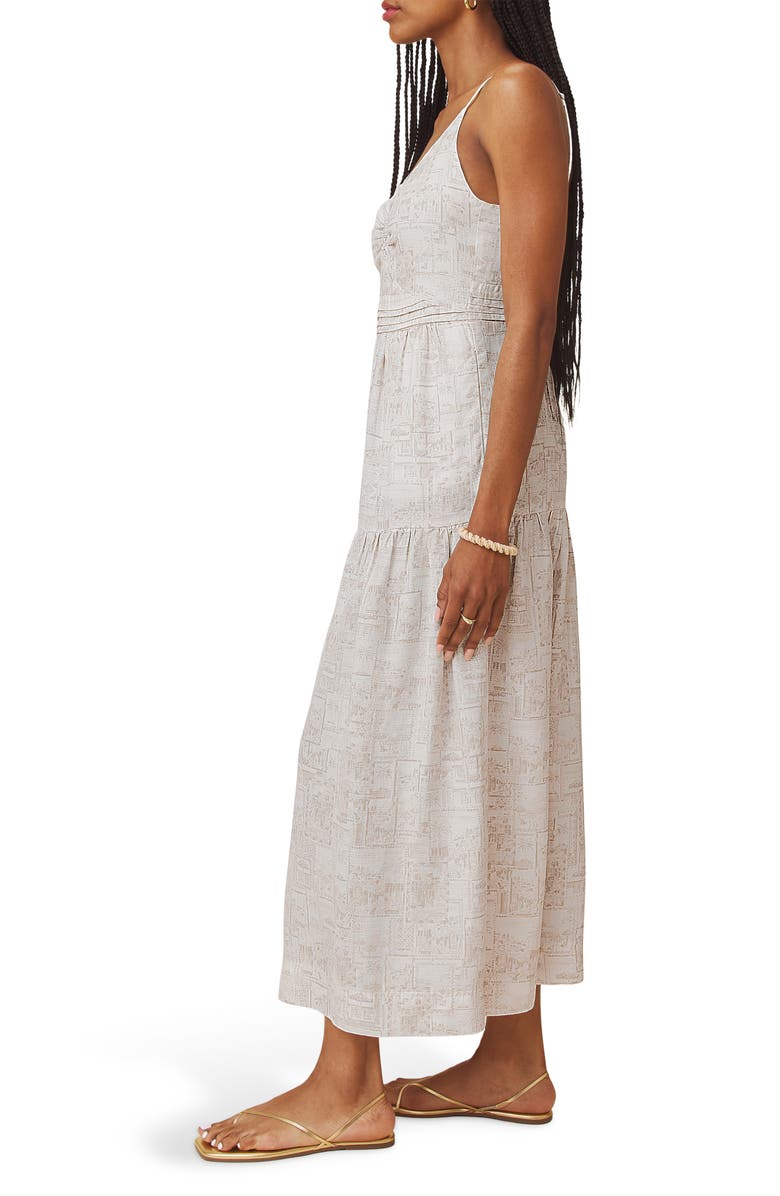 Splendid Darcy Stamp Print Maxi Dress, Alternate, color,