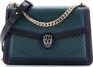 Pre-Owned Bvlgari Serpenti Forever Shoulder Bag Quilted Leather Small