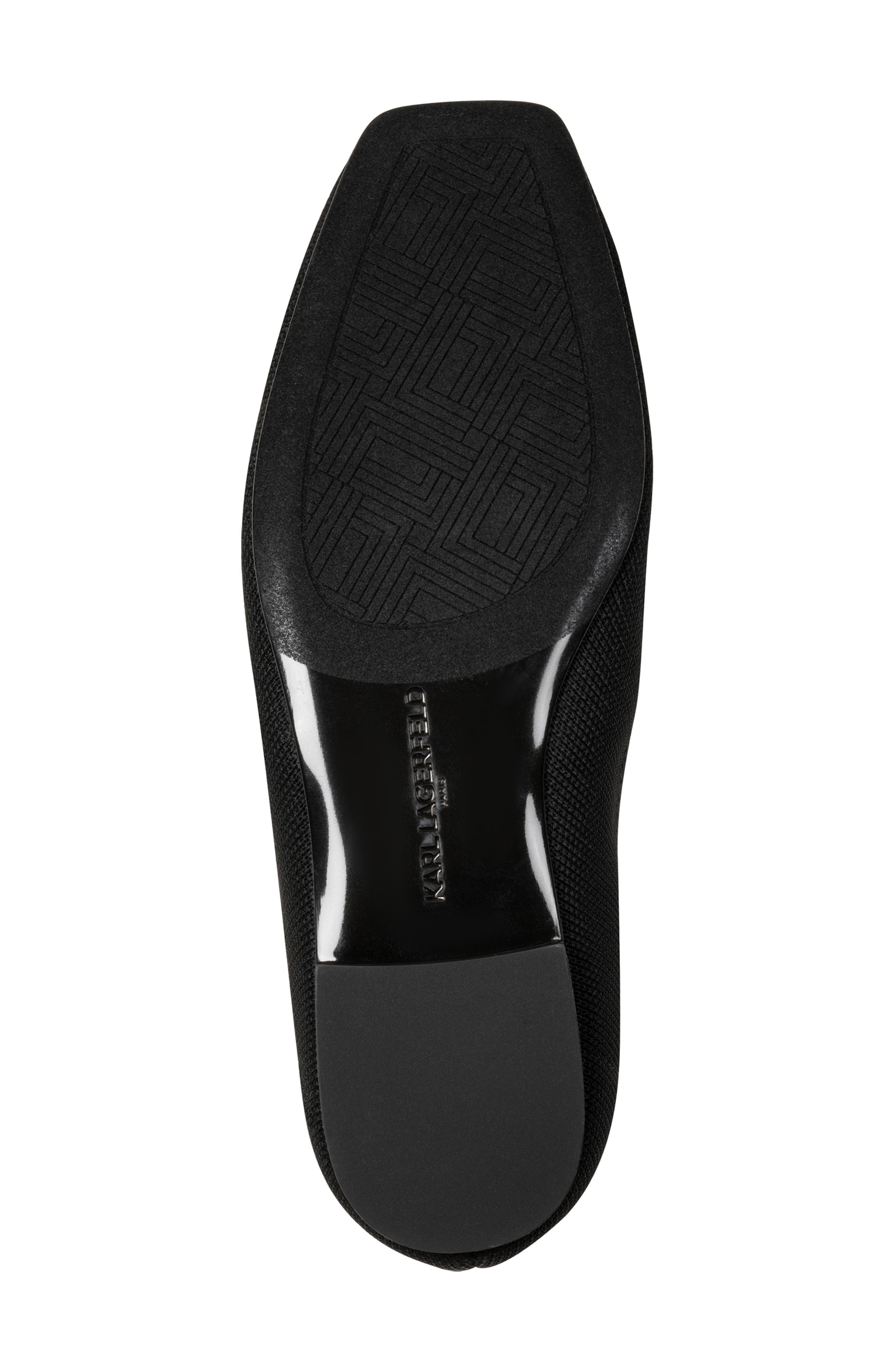 KARL LAGERFELD PARIS Zailey Cap Toe Mary Jane Flat, Alternate, color, Black