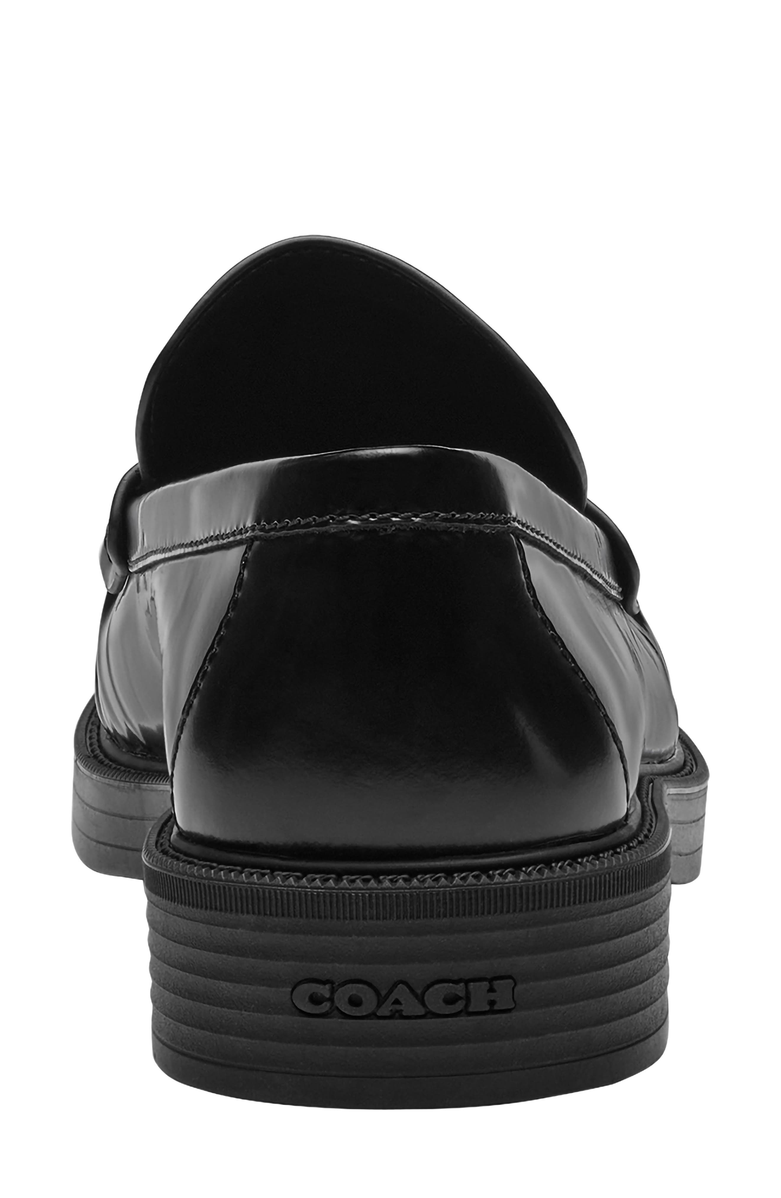 Astor Leather Loafer, Alternate, color, BLACK