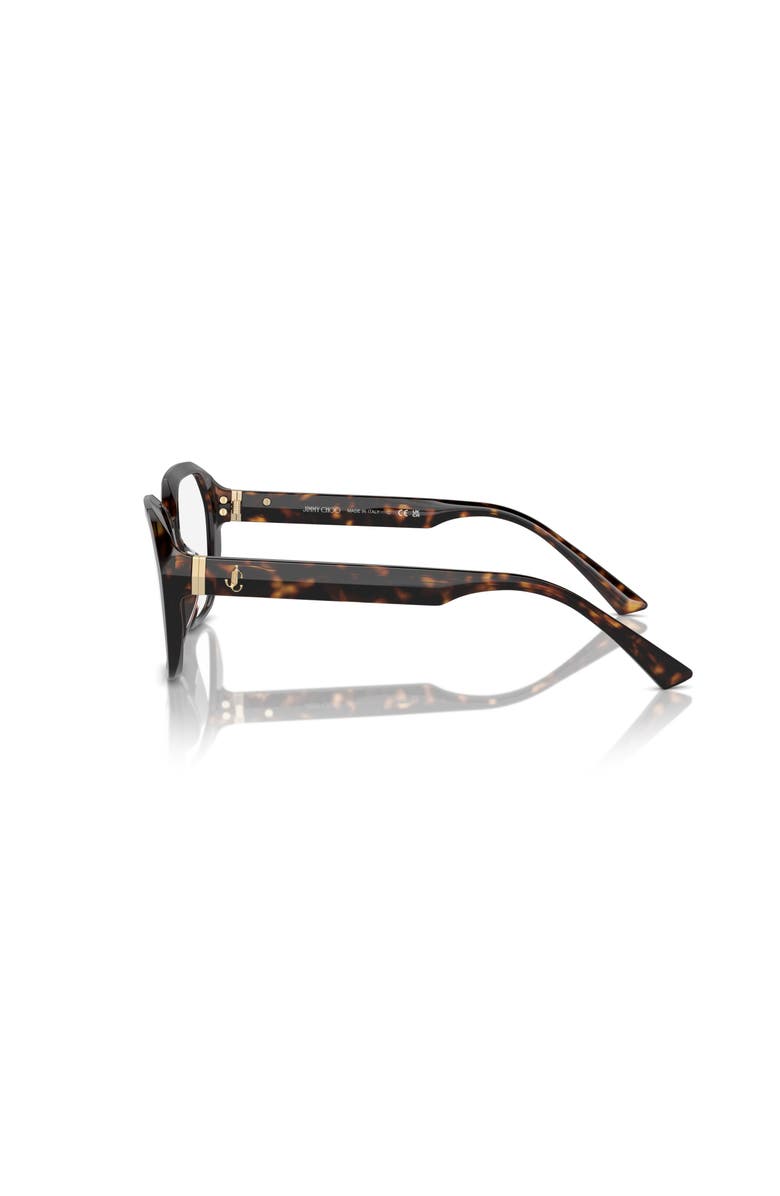 Jimmy Choo 55mm Butterfly optical glasses, Alternate, color, Tortoise