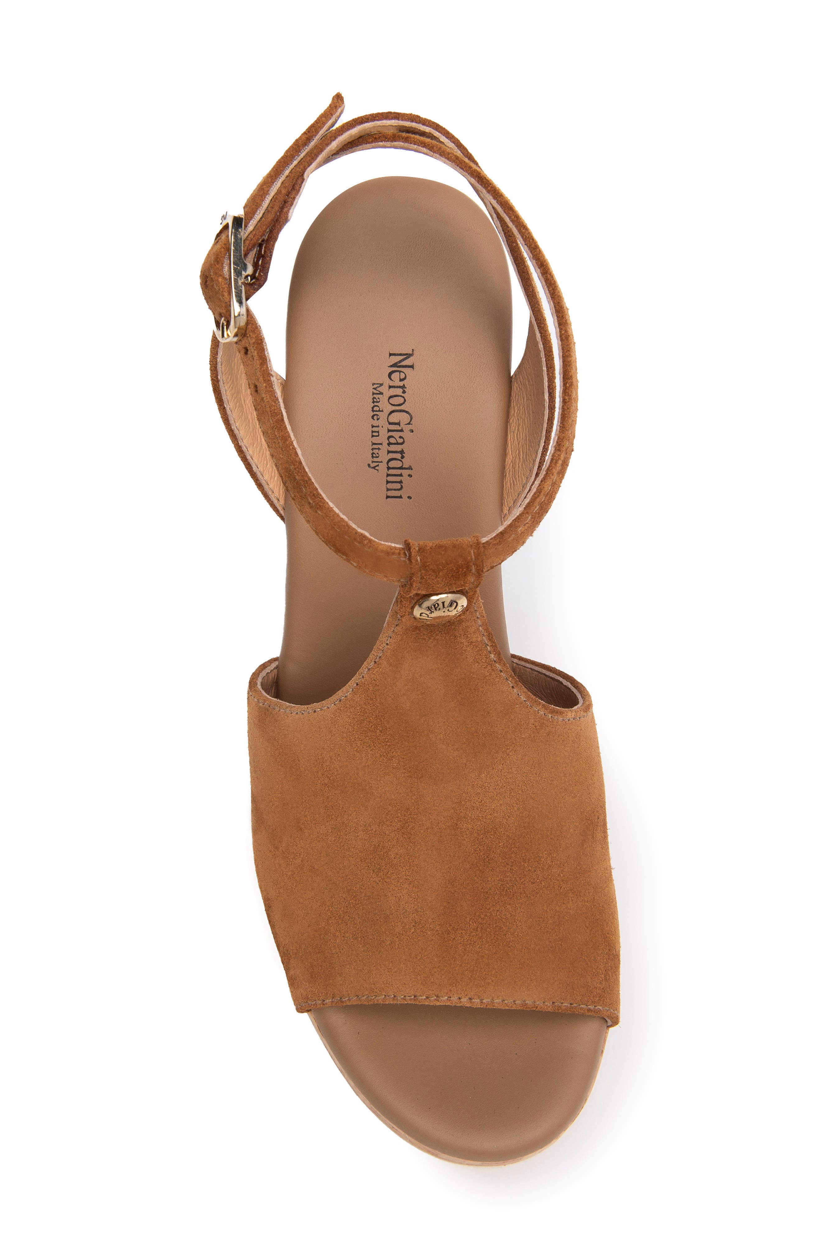 NeroGiardini Ankle Strap Platform Sandal, Alternate, color, 