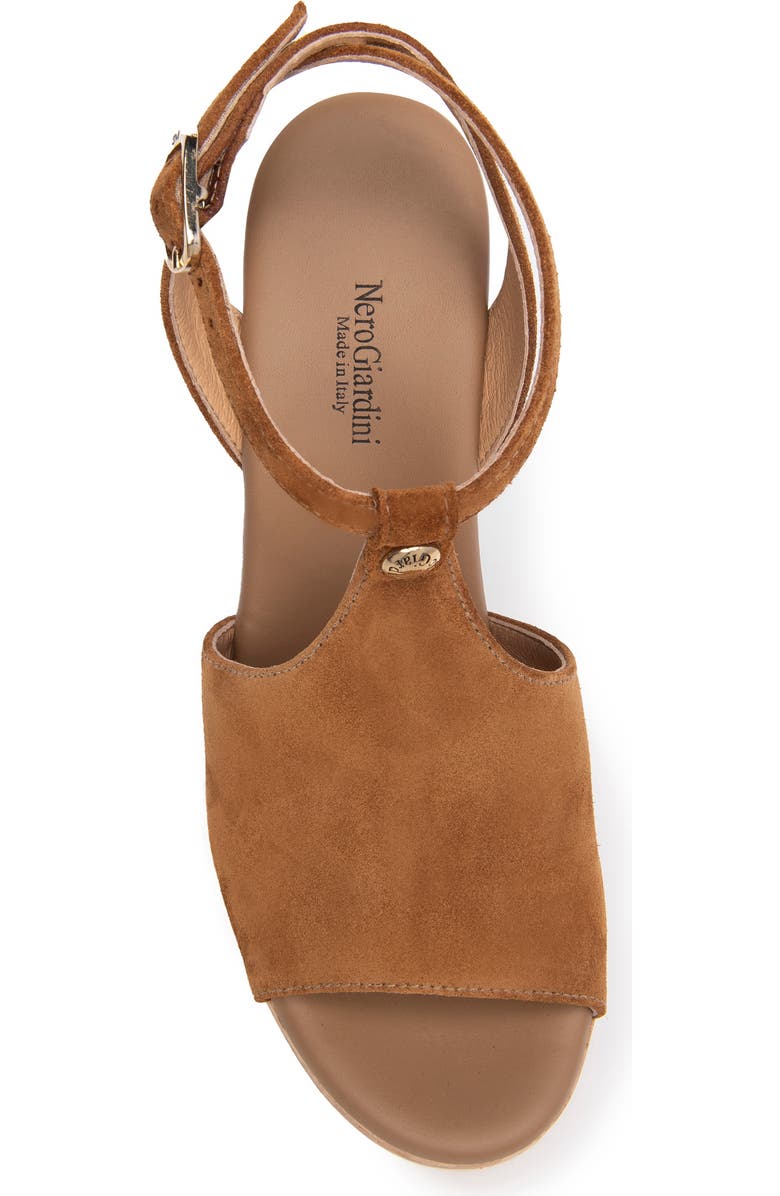 NeroGiardini Ankle Strap Platform Sandal, Alternate, color,