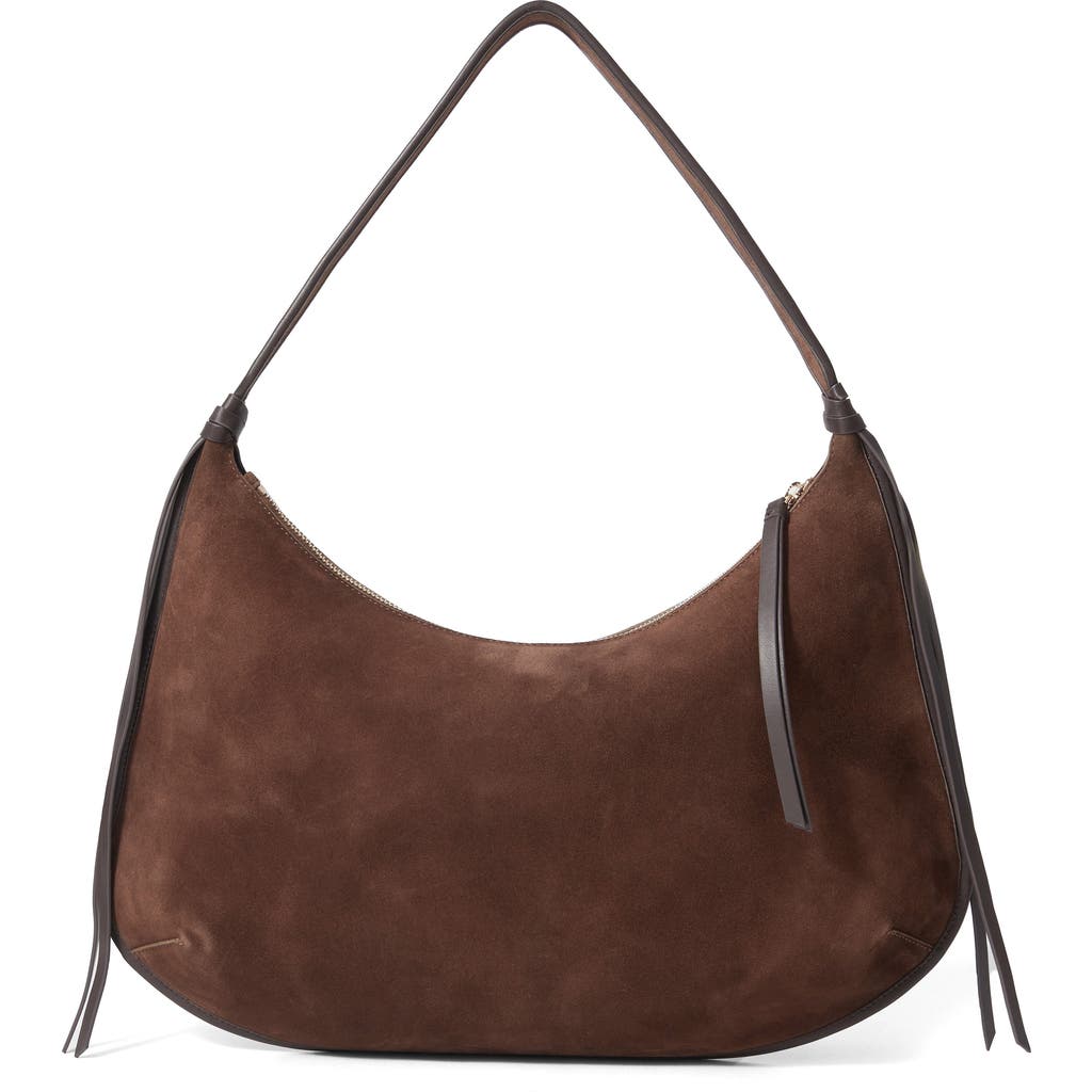 & Other Stories Fringe Suede Tote In Brown
