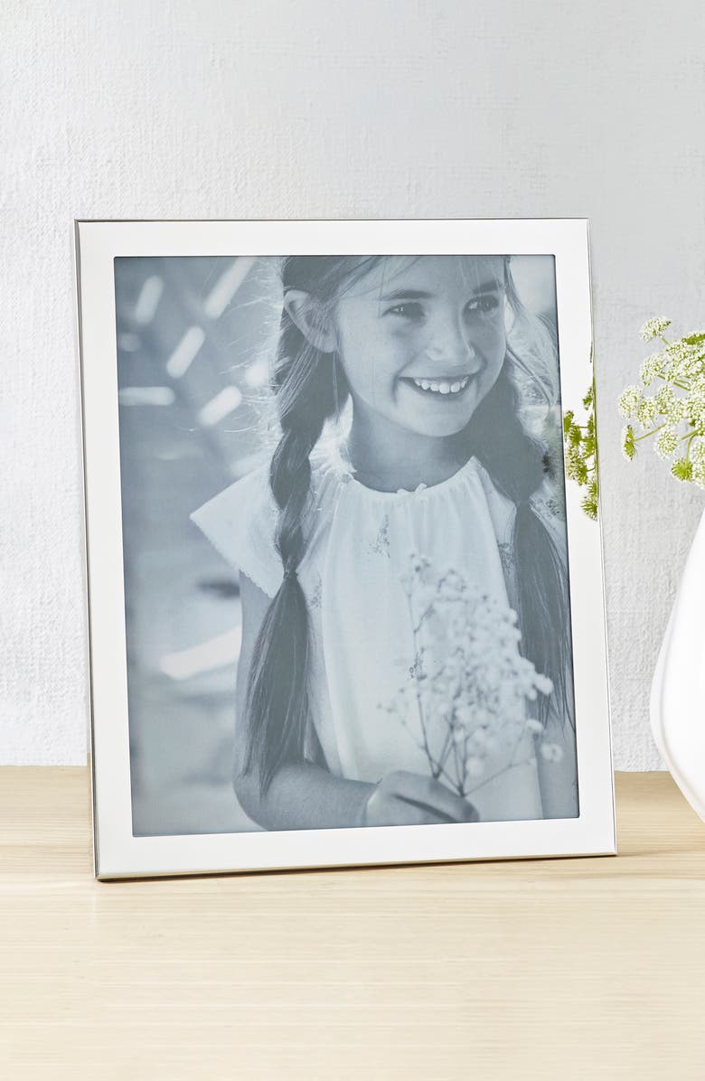 The White Company Silver Plated Picture Frame, Main, color,