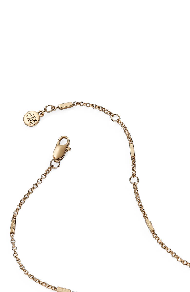Alex and Ani Evil Eye Necklace, Alternate, color, Gold