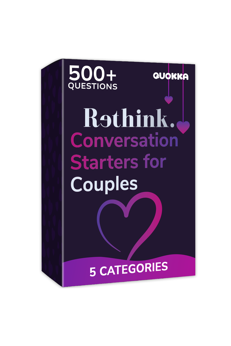 Couples Conversation Cards Game, Main, color, Travel version