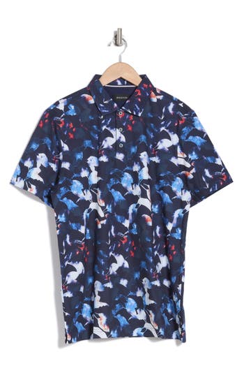 Bugatchi Pima Cotton Polo In Navy