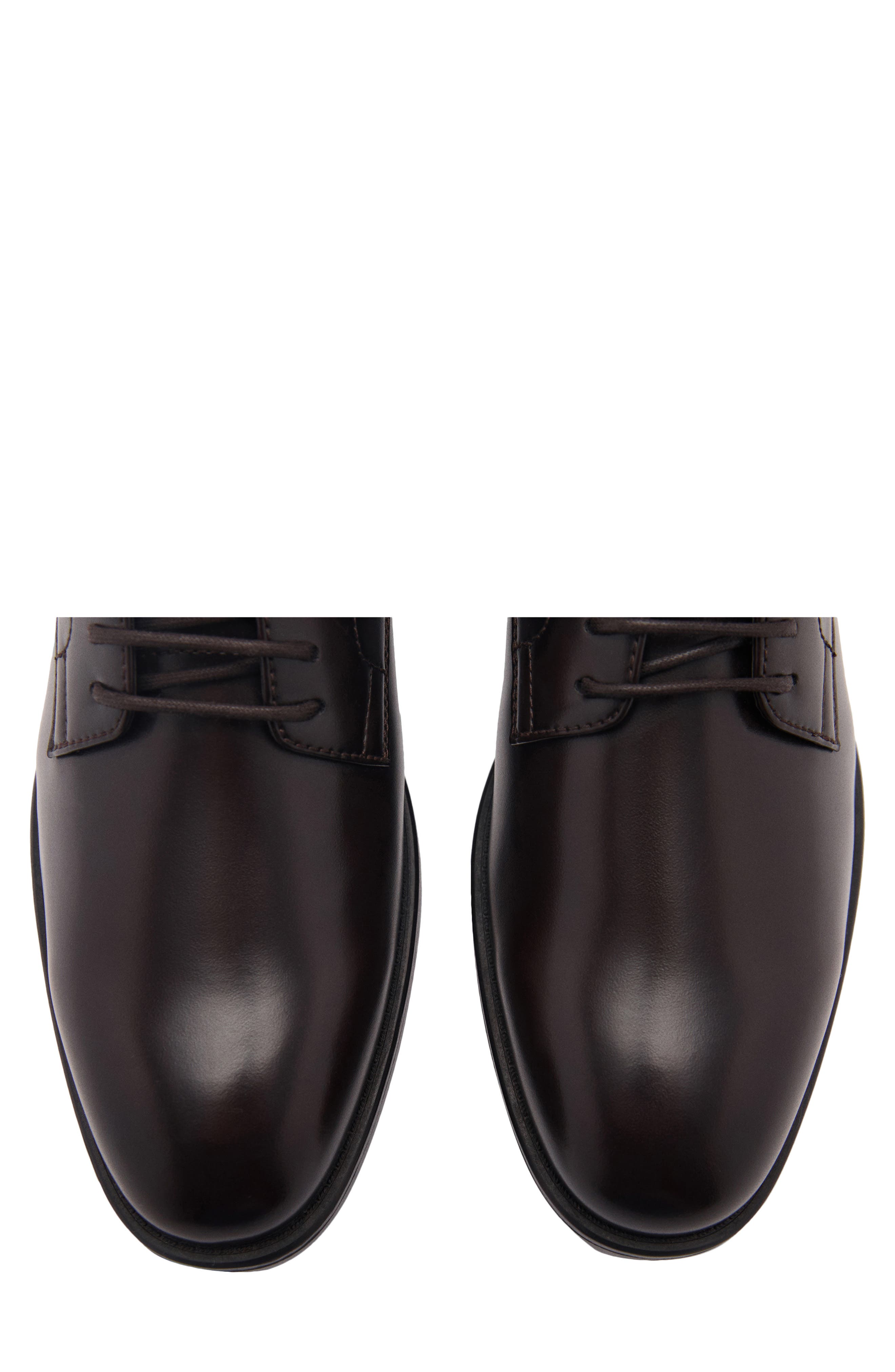 MANGO Plain Toe Derby, Alternate, color, Brown