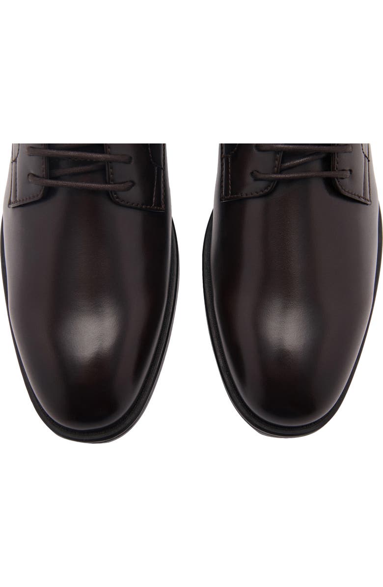 MANGO Plain Toe Derby, Alternate, color, Brown