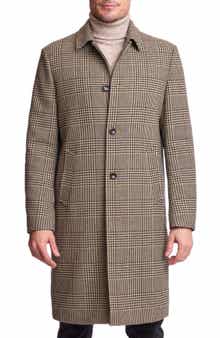 Houndstooth Stretch Overcoat