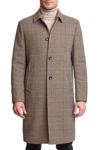 Houndstooth Stretch Overcoat