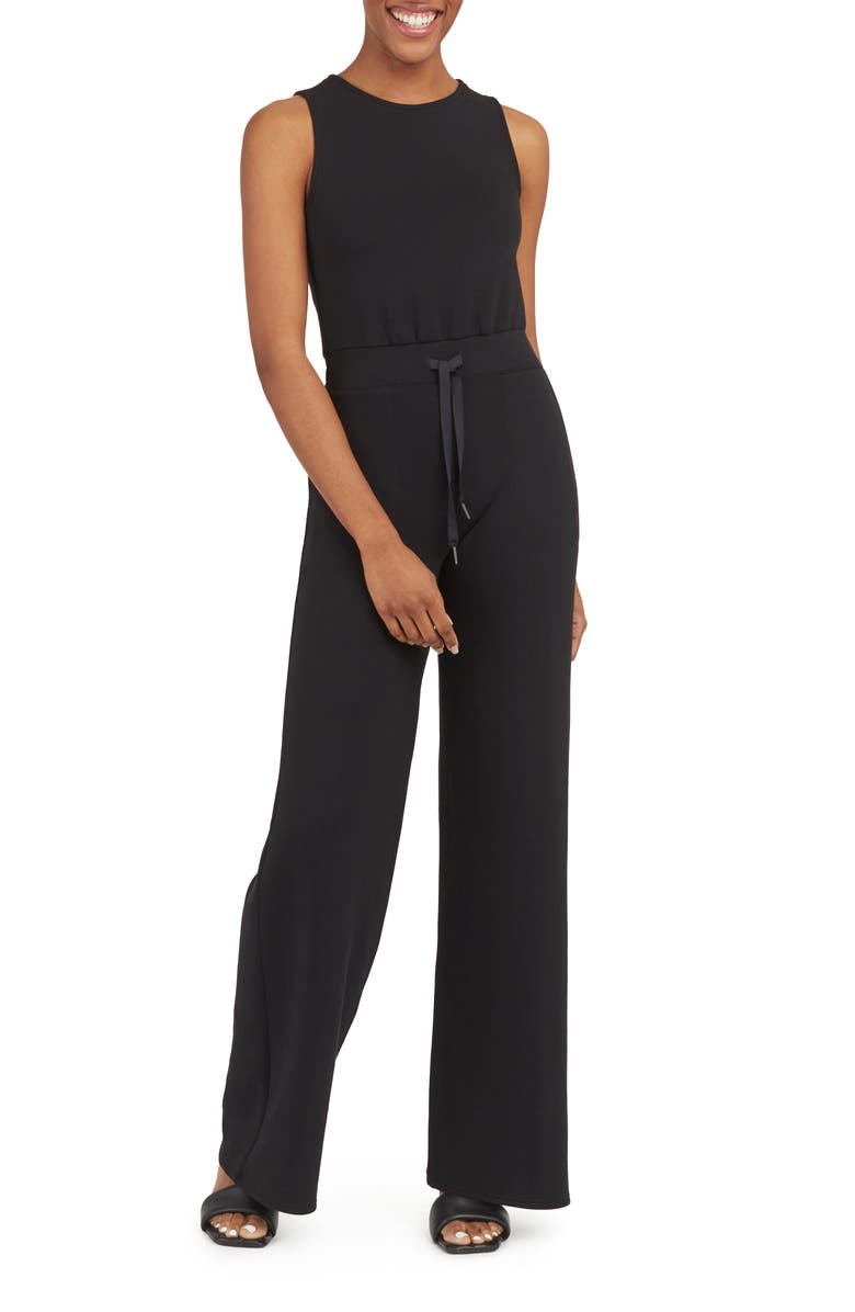 SPANX<sup>®</sup> AirEssentials Sleeveless Jumpsuit, Main, color, Very Black