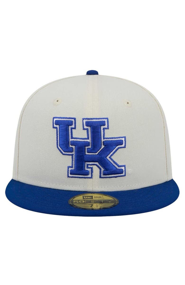New Era Men's New Era Cream Kentucky Wildcats Chrome 59FIFTY Fitted Hat, Alternate, color, Cream