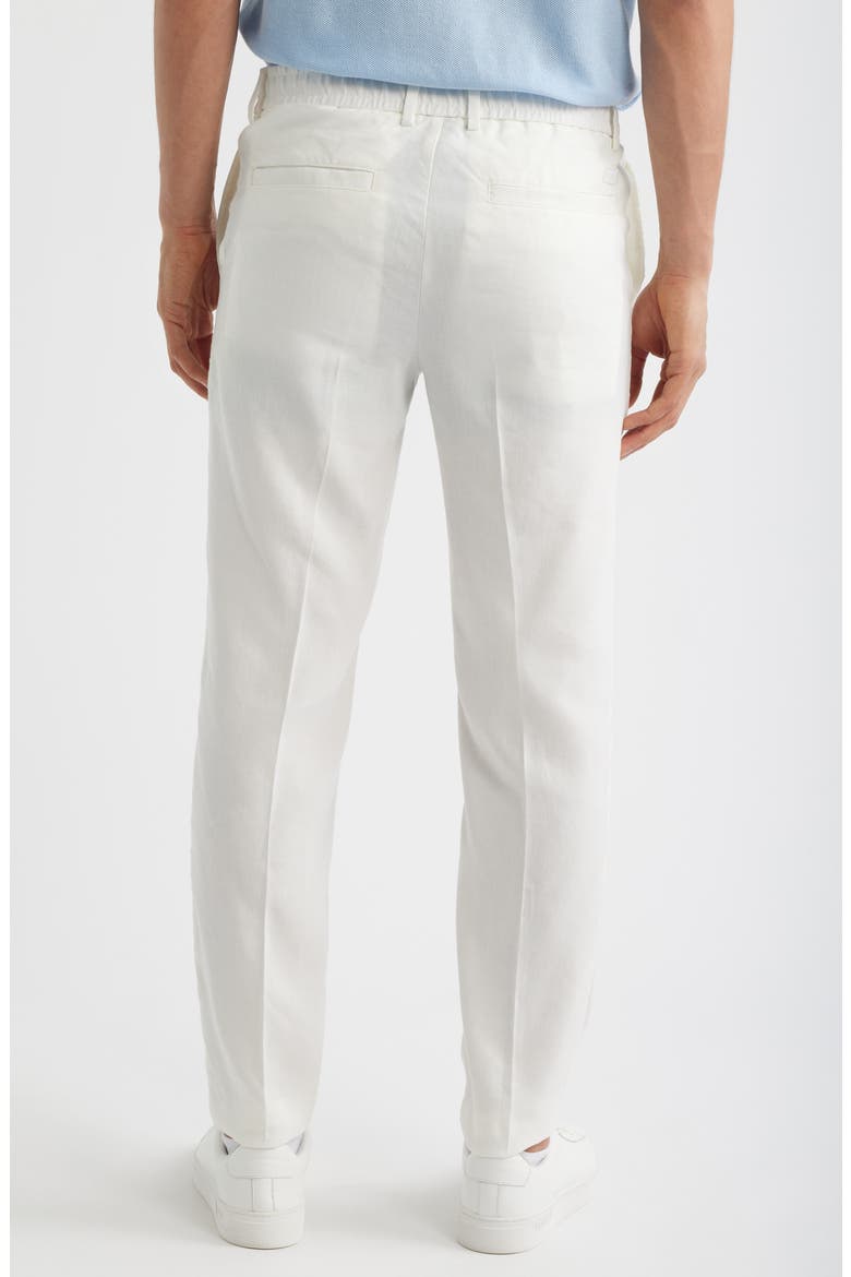 Kane Linen Blend Drawstring Pants, Alternate, color, WHITE