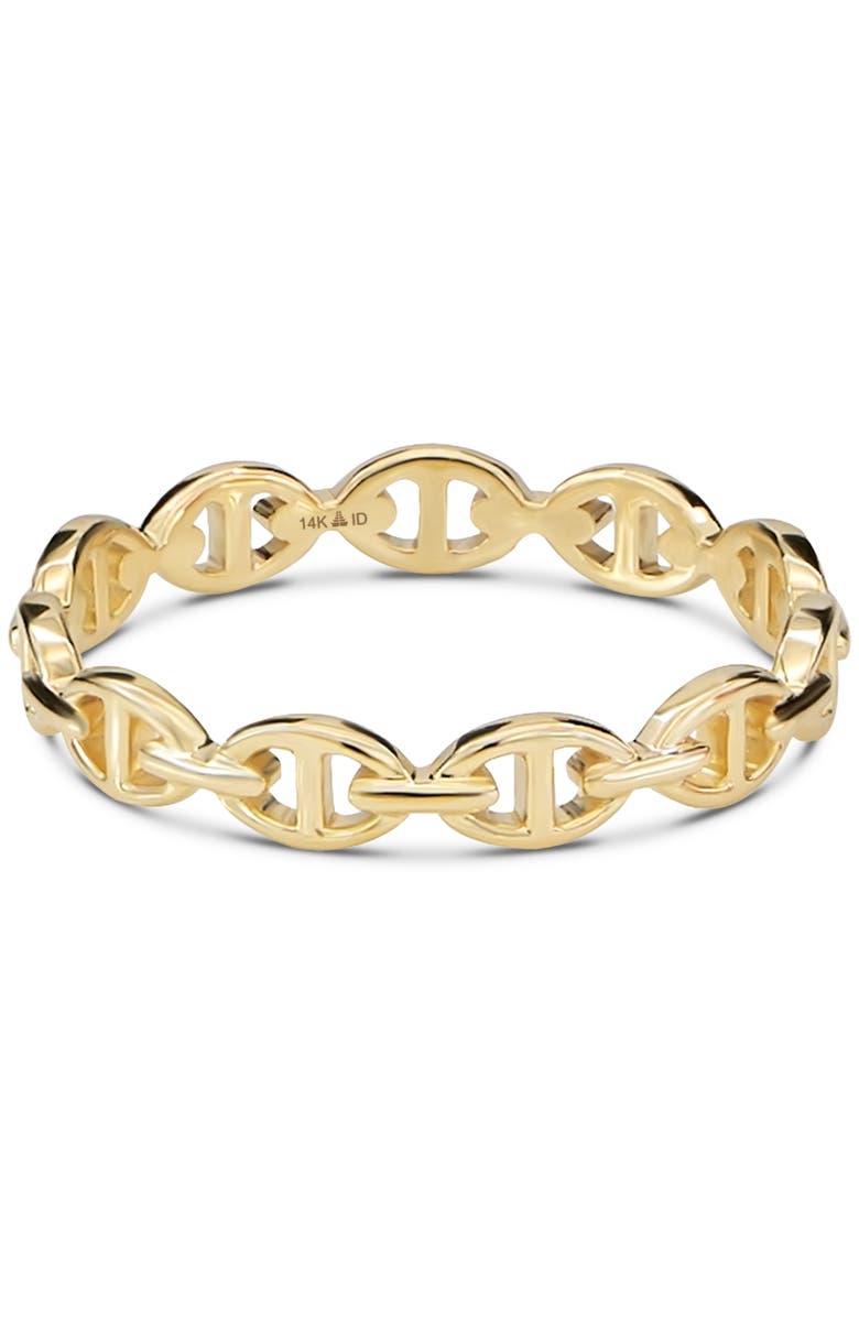 DEVATA Mariner Anchor Ring in 14K Gold, Main, color, Yellow Gold