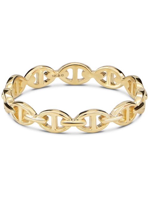 Devata Mariner Anchor Ring In Gold