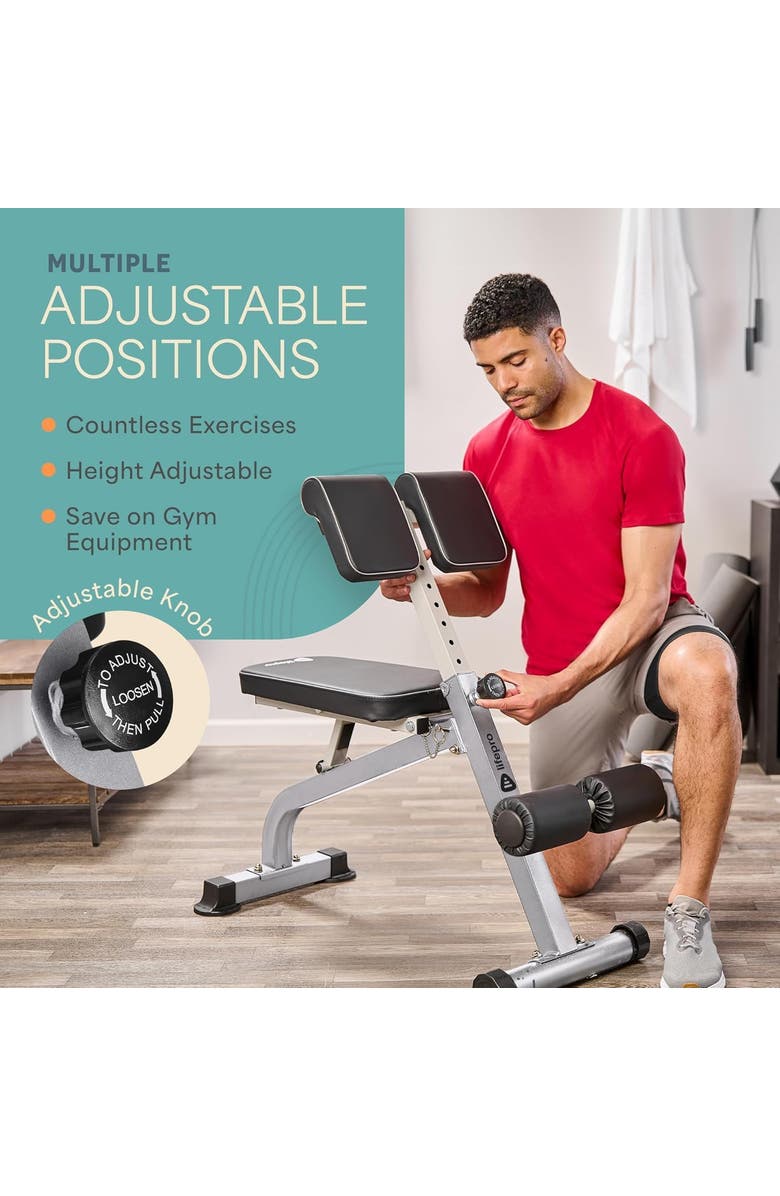 Lifepro Sculpt Trainer Roman Chair leg Exerciser machine, Alternate, color, Grey