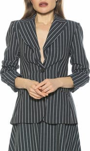 Alexia Admor Tau Linen & Cotton Blazer