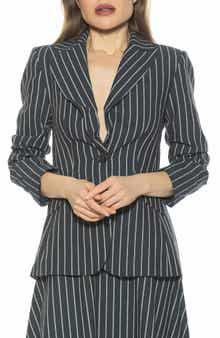 Alexia Admor Tau Linen & Cotton Blazer