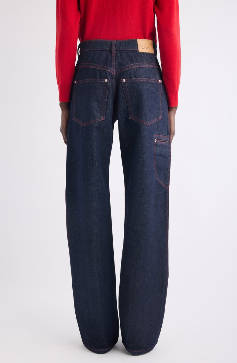 Isabel Marant Stely Flare Leg Jeans, Alternate, color, Dark Midnight