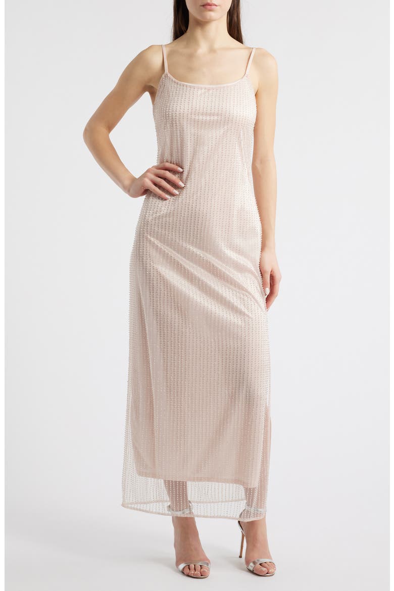 Helena Beaded Cocktail Dress, Main, color, PINK