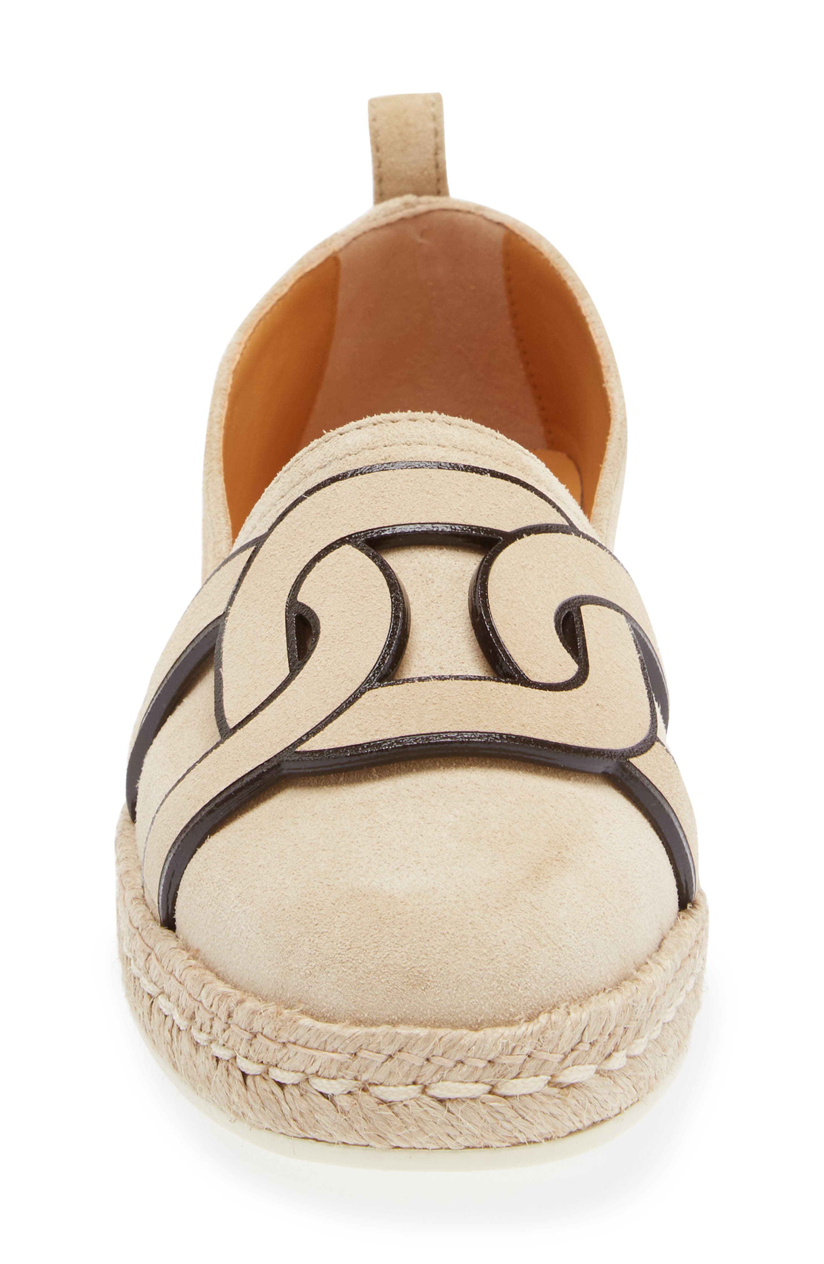 Tod's Kate Chain Espadrille Flat, Alternate, color, 