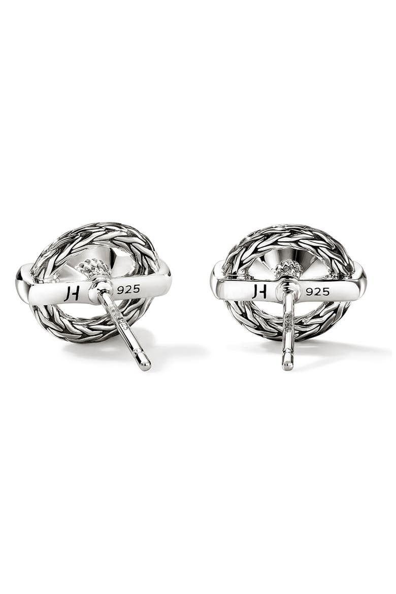 Icon Stud Earring, Sterling Silver, Black Sapphire (Nordstrom Exclusive), Alternate, color, BLACK SAPPHIRE