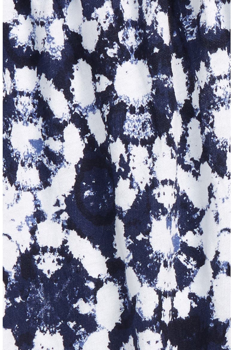 Puff Sleeve Top & Shorts Set, Alternate, color, NAVY PEACOAT TIE DYE