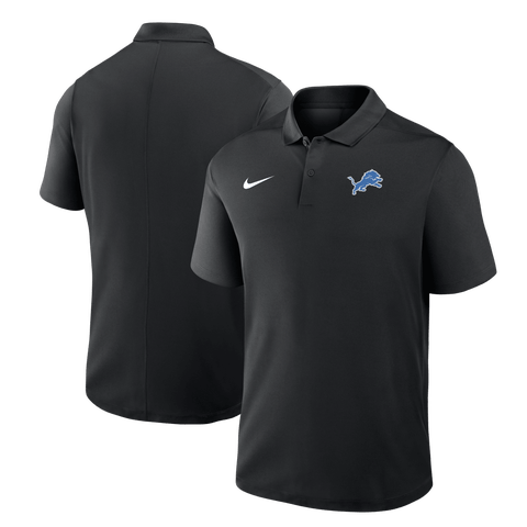 Men's Nike Black Detroit Lions Dri-FIT Victory Polo