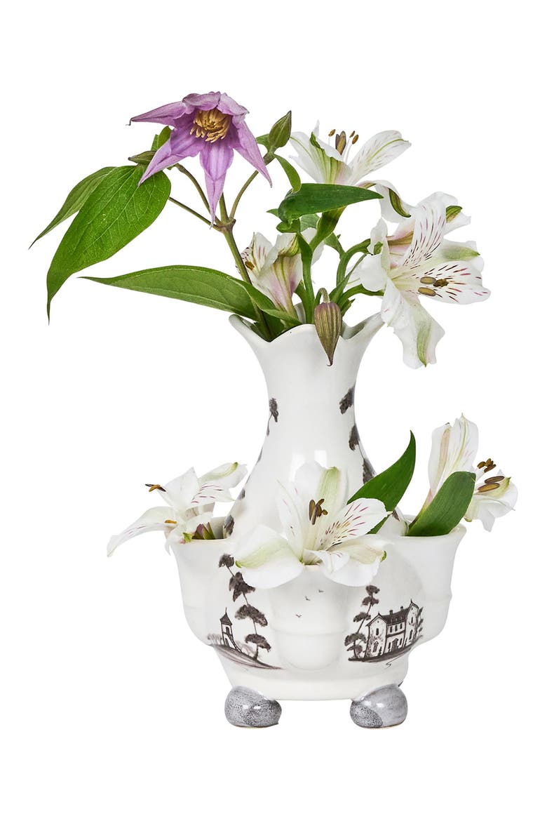 Country Estate 6" Tulip Vase, Alternate, color, FLINT GREY