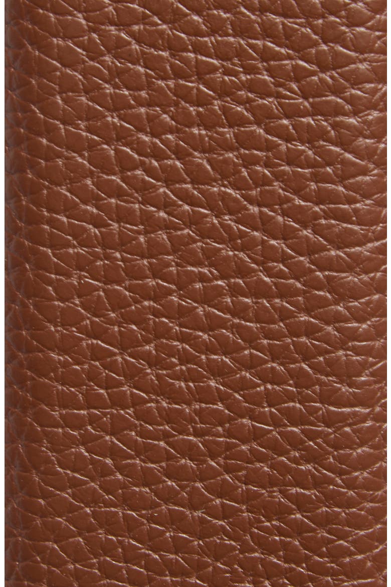 Pebbled Faux Leather Belt, Alternate, color, BROWN