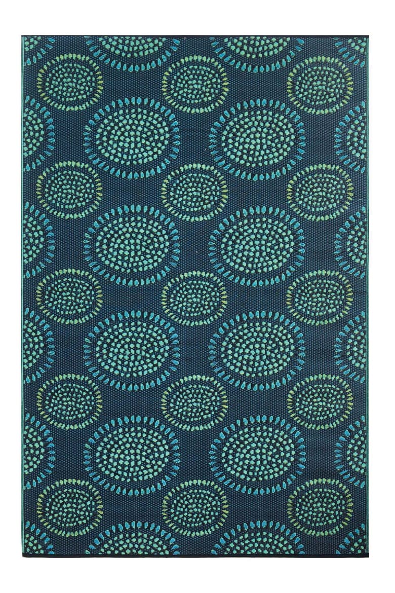 Molly Black & Aqua Rug, Main, color, black and aqua