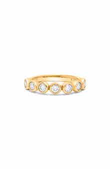 H.J. Namdar Bezel Set Diamond Stacking Ring - 0.75ct.