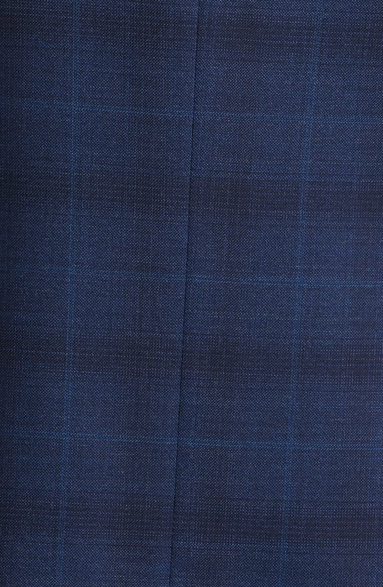 Canali Siena Regular Fit Navy Ombré Check Super 130s Wool Sport Coat, Alternate, color, Navy