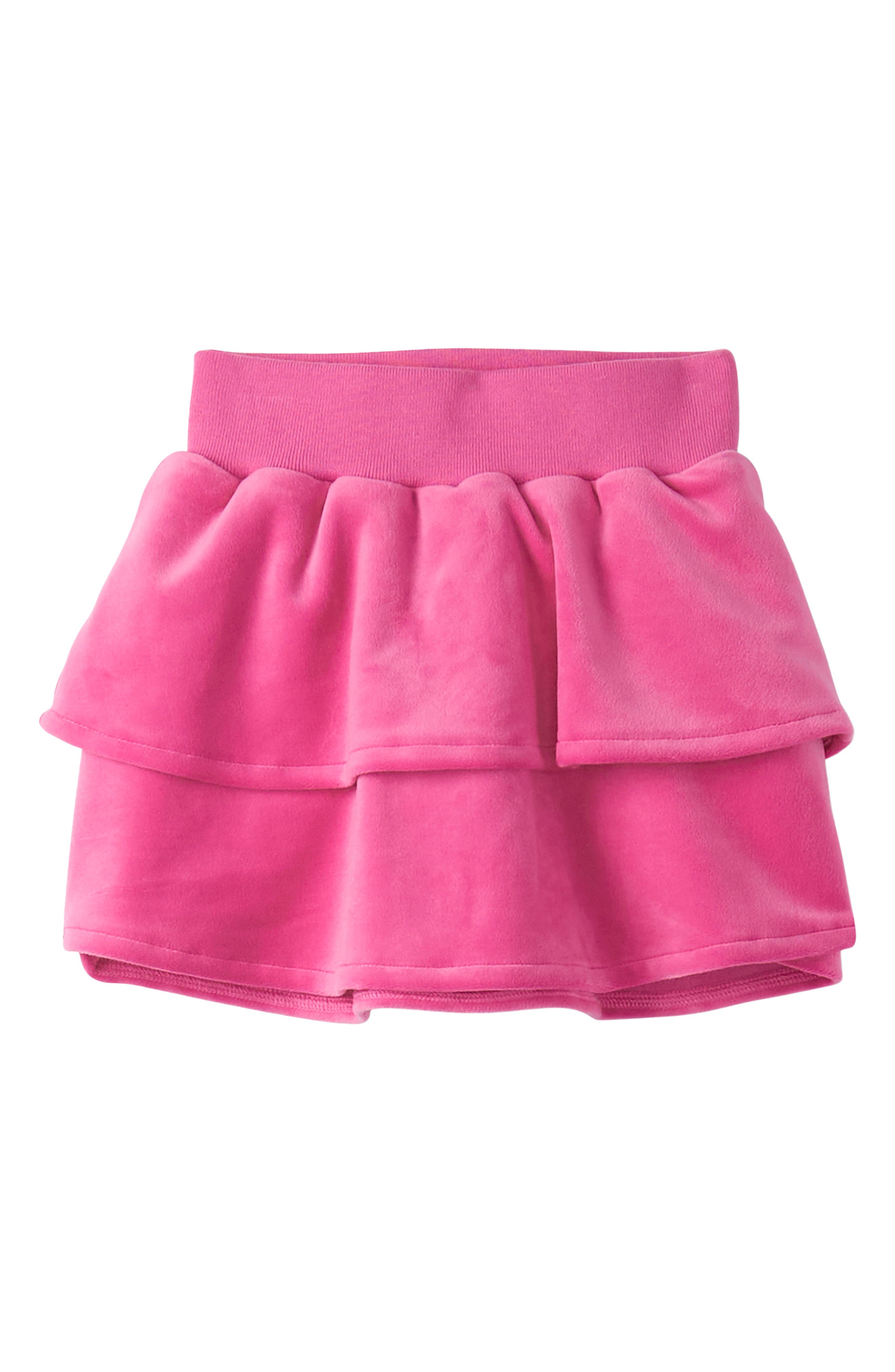 Hatley Kids' Raspberry Rose Velour Skirt