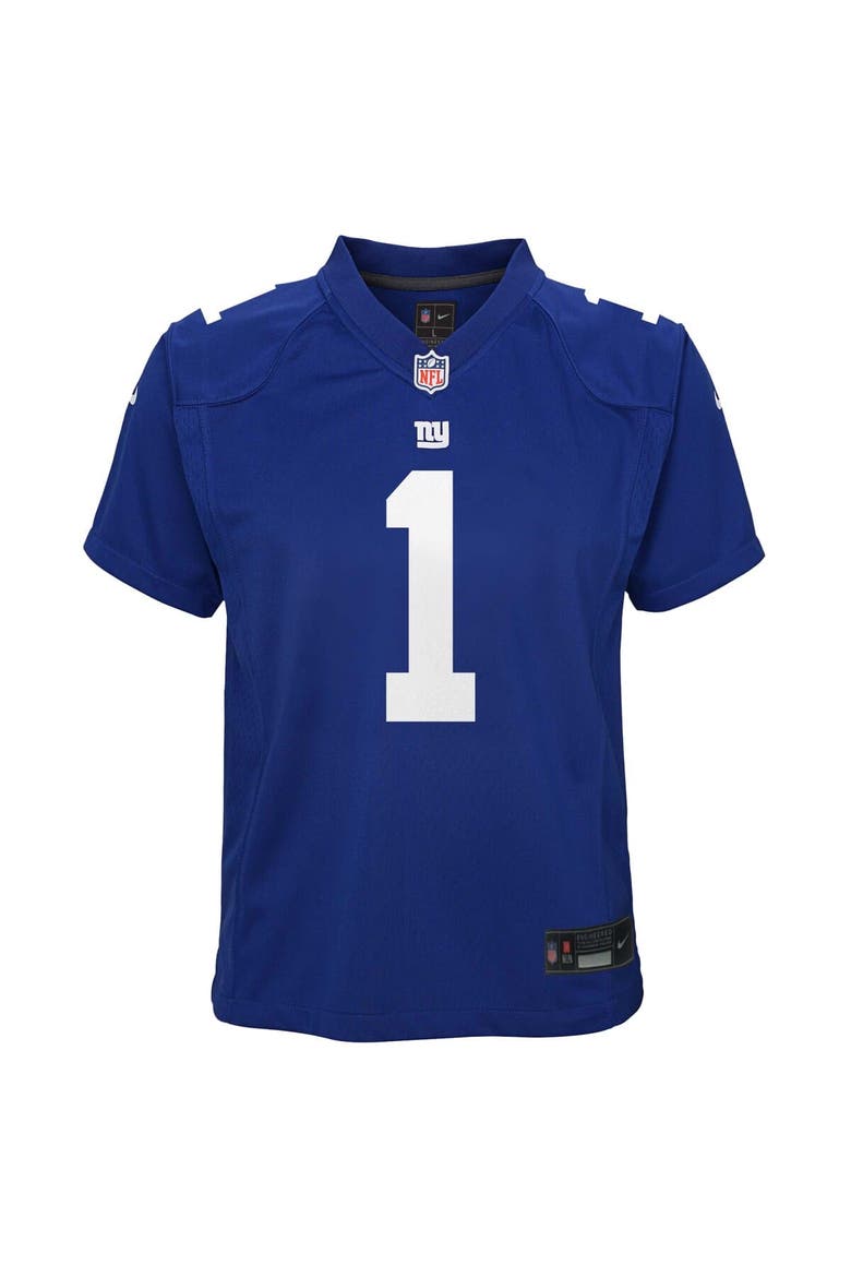 Youth Nike Malik Nabers Royal New York Giants Game Jersey, Alternate, color, Royal
