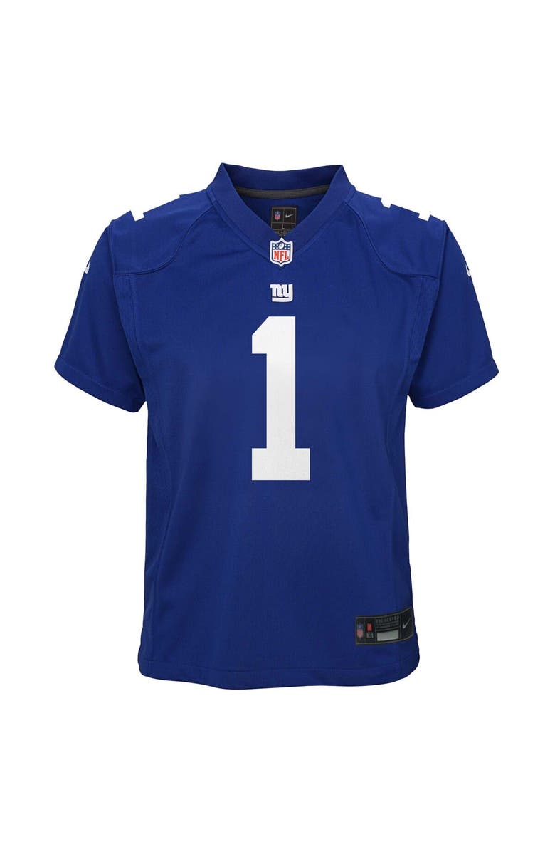 Nike Youth Nike Malik Nabers Royal New York Giants Game Jersey, Alternate, color, Royal