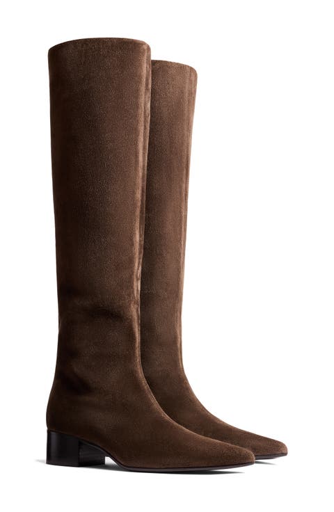 Andee Pointed Toe Knee High Boot (Women)