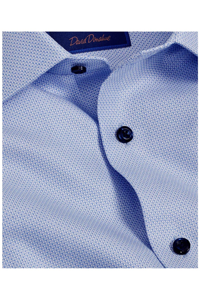Regular Fit Micro Geometric Dobby Dress Shirt, Alternate, color, BLUE