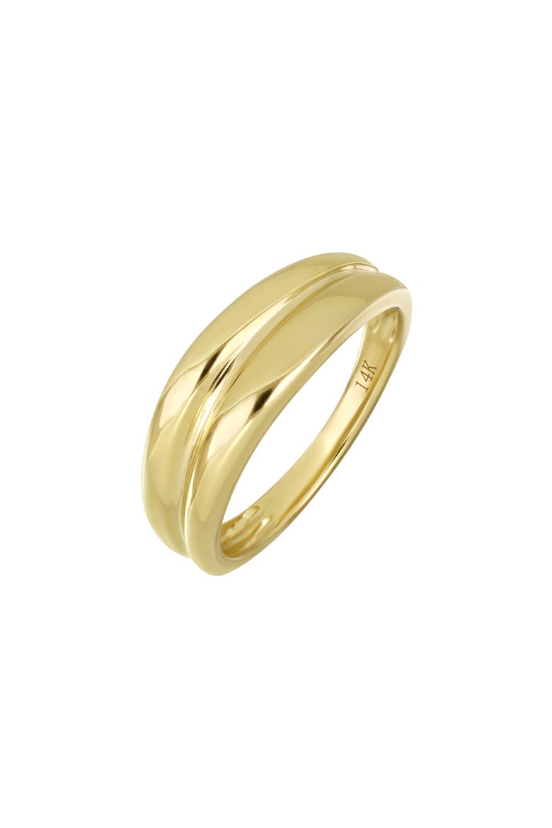 14K Yellow Gold Lined Stackable Ring, Main, color, 14K YELLOW GOLD