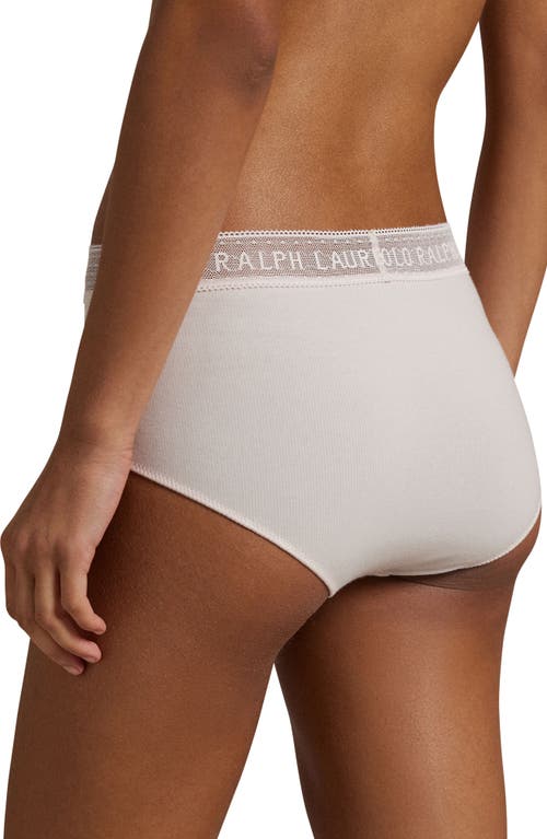 Polo Ralph Lauren Stretch Cotton Rib Boyshorts In Garden Rose